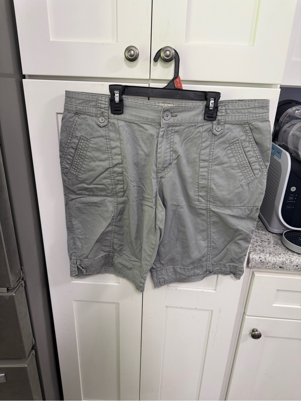 Natural Reflections Light Gray Waistband Shorts